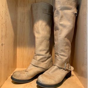 Steve Madden (women’s) tan leather knee high boot